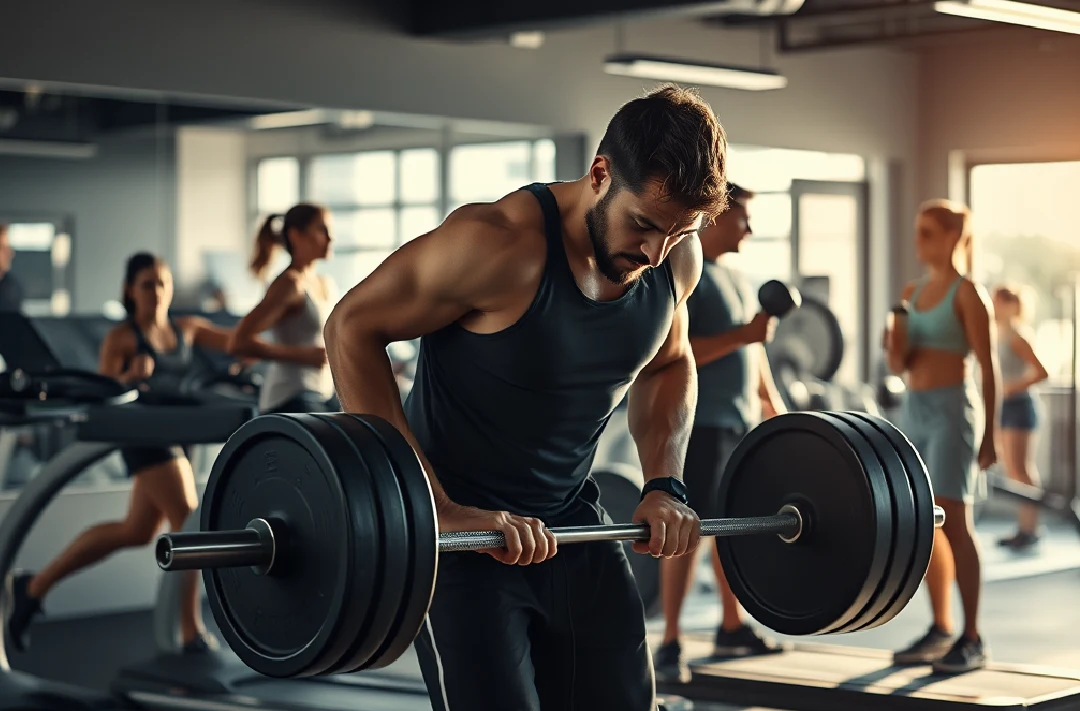 Strength training session focused on athlete performance improvement